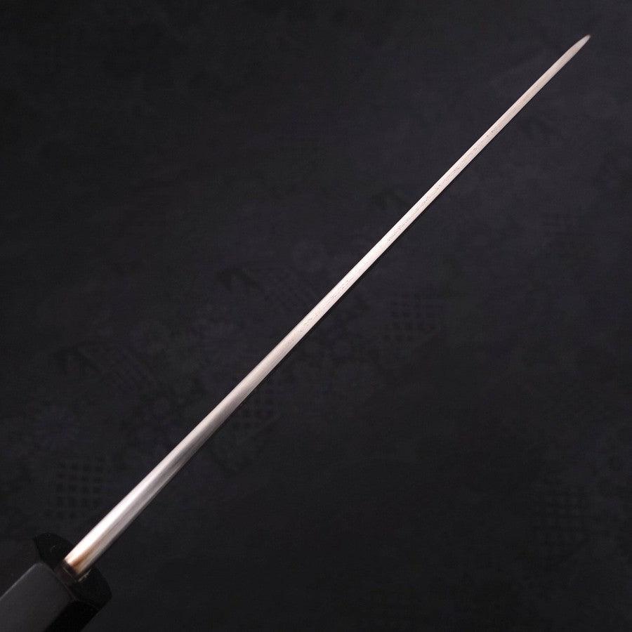 Santoku SKD11 Nashiji Buffalo Ebony Handle 165mm-SKD11-Nashiji-Japanese Handle-[Musashi]-[Japanese-Kitchen-Knives]