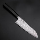 Santoku SLD Black Damascus Ebony Handle 170mm (6.7”)-[Musashi]-[Japanese-Kitchen-Knives]