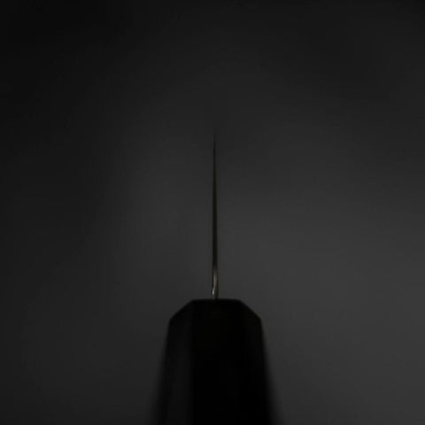 Santoku SLD Black Damascus Ebony Handle 170mm-[Musashi]-[Japanese-Kitchen-Knives]