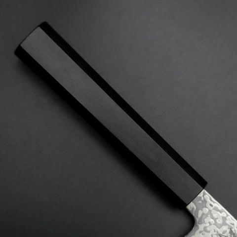 Santoku SLD Black Damascus Ebony Handle 170mm-[Musashi]-[Japanese-Kitchen-Knives]