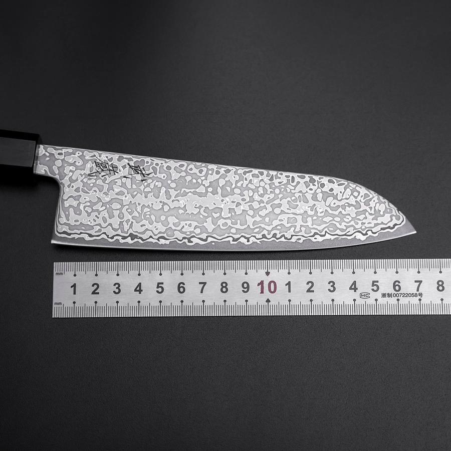 牛刀 SLD 浪 ニッケルダマスカス 黒檀水牛柄 210mm – MUSASHI
