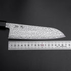 Santoku SLD Black Damascus Ebony Handle 170mm-[Musashi]-[Japanese-Kitchen-Knives]