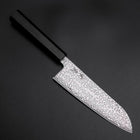 Santoku SLD Black Damascus Ebony Handle 170mm-[Musashi]-[Japanese-Kitchen-Knives]