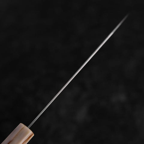 Santoku SLD Mirror Buffalo Dark Pink Maple Handle 170mm-[Musashi]-[Japanese-Kitchen-Knives]