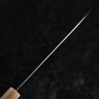Santoku SLD Mirror Buffalo Light Pink Maple Handle 170mm (6.7”)-[Musashi]-[Japanese-Kitchen-Knives]