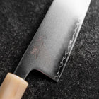 Santoku SLD Mirror Buffalo Light Pink Maple Handle 170mm-[Musashi]-[Japanese-Kitchen-Knives]