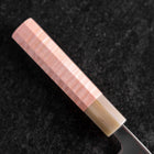 Santoku SLD Mirror Buffalo Light Pink Maple Handle 170mm-[Musashi]-[Japanese-Kitchen-Knives]
