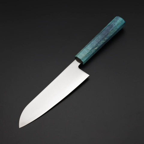 Santoku SLD Mirror Coral Shore Handle 170mm (6.7”)-[Musashi]-[Japanese-Kitchen-Knives]