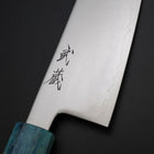 Santoku SLD Mirror Coral Shore Handle 170mm (6.7”)-[Musashi]-[Japanese-Kitchen-Knives]