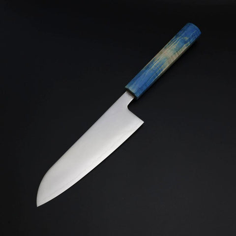 Santoku SLD Mirror Shoreline Handle 170mm (6.7”)-[Musashi]-[Japanese-Kitchen-Knives]