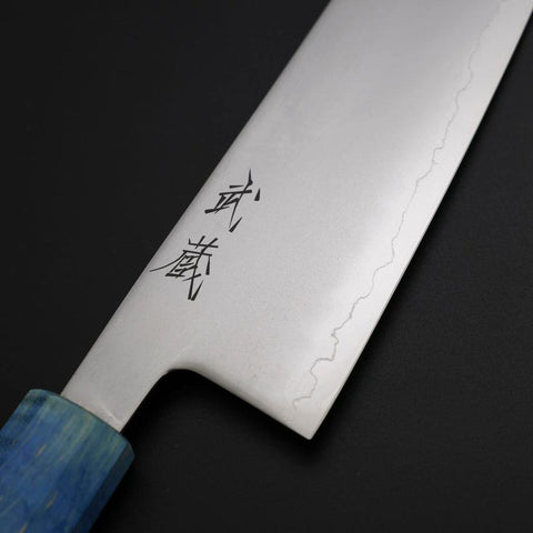 Santoku SLD Mirror Shoreline Handle 170mm (6.7”)-[Musashi]-[Japanese-Kitchen-Knives]
