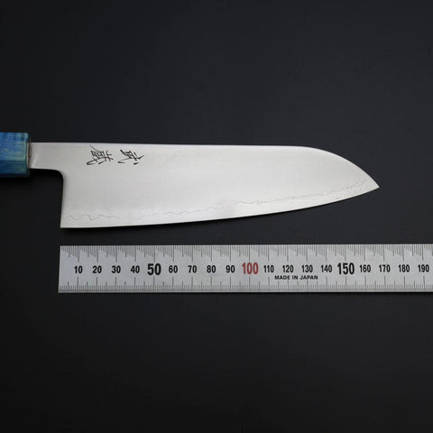 Santoku SLD Mirror Shoreline Handle 170mm (6.7”)-[Musashi]-[Japanese-Kitchen-Knives]