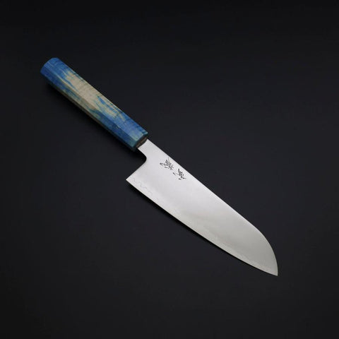 Santoku SLD Mirror Shoreline Handle 170mm (6.7”)-[Musashi]-[Japanese-Kitchen-Knives]