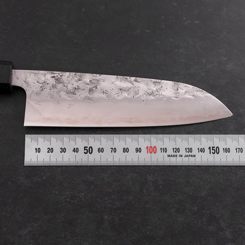 Santoku SLD Nashiji Washi Black Ishime Handle 165mm (6.5”)-[Musashi]-[Japanese-Kitchen-Knives]