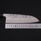 Santoku SLD Nashiji Washi Buffalo Ebony Handle 165mm (6.5”)-[Musashi]-[Japanese-Kitchen-Knives]