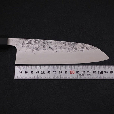 Santoku SLD Nashiji Washi Buffalo Ebony Handle 165mm (6.5”)-[Musashi]-[Japanese-Kitchen-Knives]