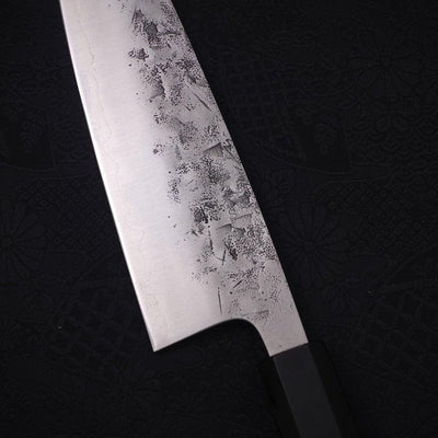 Santoku SLD Nashiji Washi Buffalo Ebony Handle 165mm-SLD-Nashiji Washi-Japanese Handle-[Musashi]-[Japanese-Kitchen-Knives]