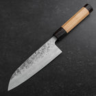 Santoku SLD Nashiji Washi Double Shitan Capped Cherry Handle 165mm (6.5”)-[Musashi]-[Japanese-Kitchen-Knives]