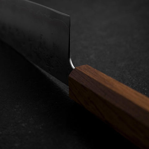 Santoku SLD Nashiji Washi Oak Handle 165mm-[Musashi]-[Japanese-Kitchen-Knives]