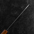 Santoku SLD Nashiji Washi Oak Handle 165mm-[Musashi]-[Japanese-Kitchen-Knives]