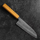 Santoku SLD Nashiji Washi Oak Handle 165mm-[Musashi]-[Japanese-Kitchen-Knives]