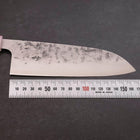 Santoku SLD Nashiji Washi Ocean Sakura Rose Gold Handle 165mm (6.5”)-[Musashi]-[Japanese-Kitchen-Knives]