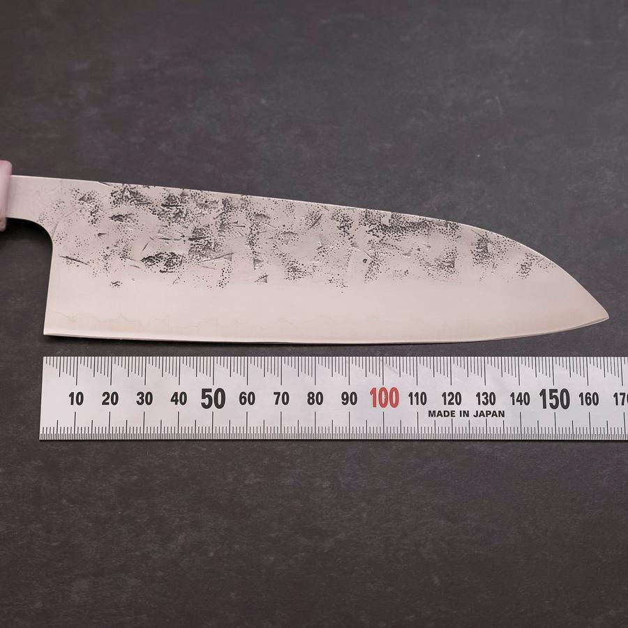 Santoku SLD Nashiji Washi Ocean Sakura Rose Gold Handle 165mm