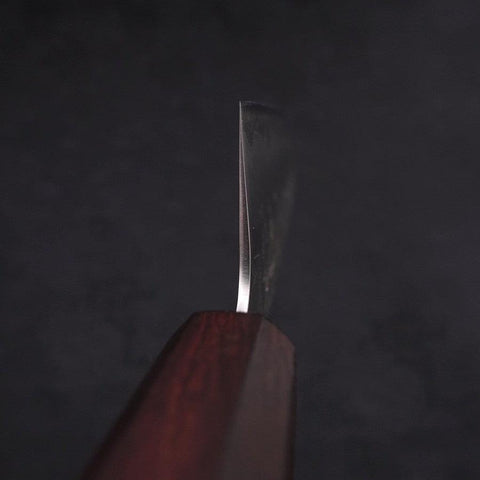 Santoku SLD Nashiji Washi Purple Urushi Handle 165mm (6.5”)-[Musashi]-[Japanese-Kitchen-Knives]