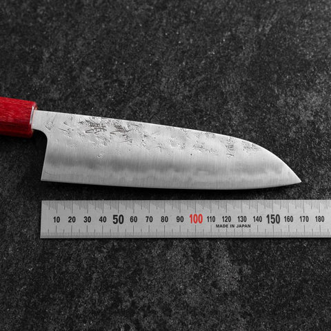 Santoku SLD Nashiji Washi Walnut Handle 165mm (6.5”)-[Musashi]-[Japanese-Kitchen-Knives]