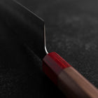 Santoku SLD Nashiji Washi Walnut Handle 165mm-[Musashi]-[Japanese-Kitchen-Knives]