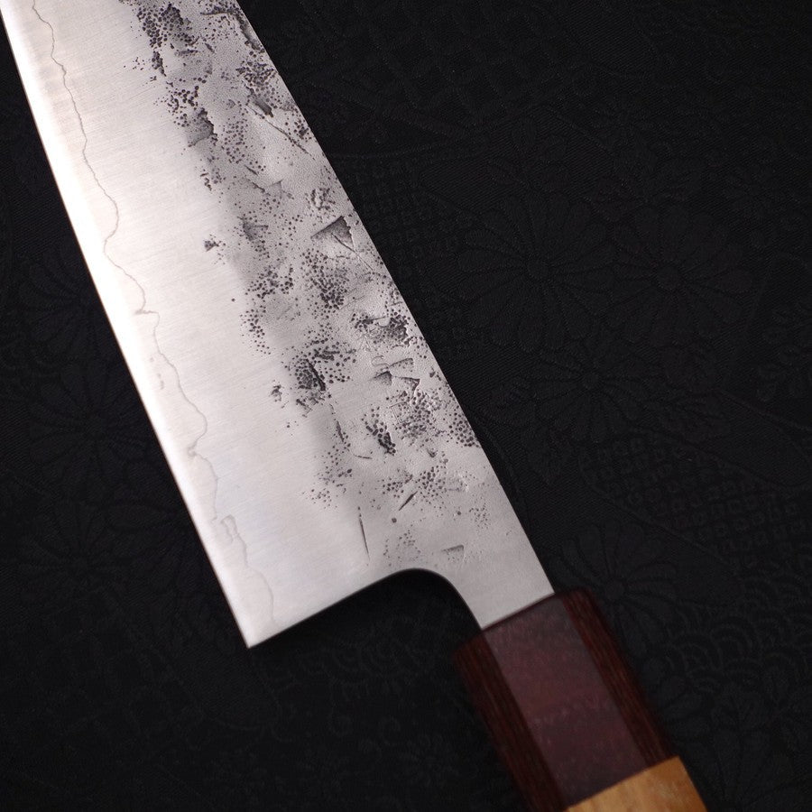 Santoku SLD Nashiji Washi Zelkova Handle 165mm-SLD-Nashiji Washi-Japanese Handle-[Musashi]-[Japanese-Kitchen-Knives]