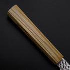 Santoku SLD Nickel Tsuchime Colored Damascus Olive Handle 170mm Limited Edition (6.7”)-[Musashi]-[Japanese-Kitchen-Knives]