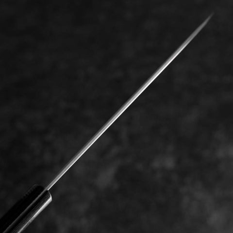 Santoku SLD Polished Western Black Handle 165mm (Tsuba Nashi) (6.5”)-[Musashi]-[Japanese-Kitchen-Knives]