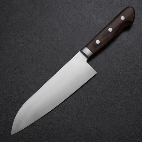 Santoku SLD Polished Western Mahogany Handle 165mm (6.5”)-[Musashi]-[Japanese-Kitchen-Knives]