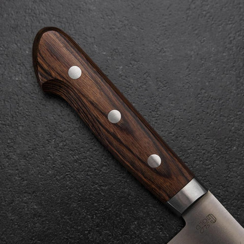 Santoku SLD Polished Western Mahogany Handle 165mm (6.5”)-[Musashi]-[Japanese-Kitchen-Knives]