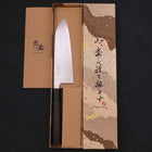 Santoku SLD Wave Nickel Damascus Buffalo Ebony Handle 165mm (6.5”)-[Musashi]-[Japanese-Kitchen-Knives]