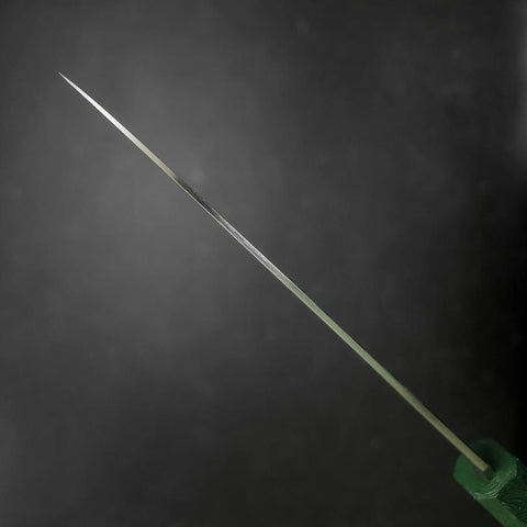 Santoku SLD Wave Nickel Damascus Green Urushi Handle 165mm (6.5”)-[Musashi]-[Japanese-Kitchen-Knives]
