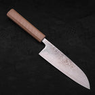 Santoku SLD Wave Nickel Damascus White Urushi Handle 165mm (6.5”)-[Musashi]-[Japanese-Kitchen-Knives]