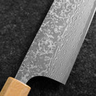 Santoku SPG-Strix Damascus Shitan Handle 165mm (6.5”)-[Musashi]-[Japanese-Kitchen-Knives]