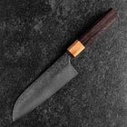 Santoku SPG-Strix Damascus Shitan Handle 165mm-[Musashi]-[Japanese-Kitchen-Knives]