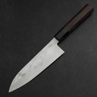 Santoku Silver Steel #3 Damascus Buffalo Wenge Handle 180mm (7”)-[Musashi]-[Japanese-Kitchen-Knives]