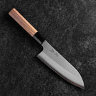 Santoku Silver Steel #3 Kasumi Buffalo Walnut Handle 165mm (6.5”)-[Musashi]-[Japanese-Kitchen-Knives]