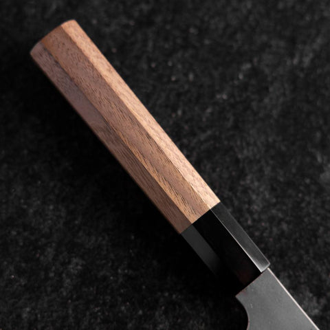 Santoku Silver Steel #3 Kasumi Buffalo Walnut Handle 165mm-[Musashi]-[Japanese-Kitchen-Knives]