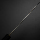 Santoku Silver Steel #3 Nashiji Black Ishime Urushi Handle 165mm (6.5”)-[Musashi]-[Japanese-Kitchen-Knives]