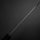 Santoku Silver Steel #3 Nashiji Black Ishime Urushi Handle 165mm-[Musashi]-[Japanese-Kitchen-Knives]