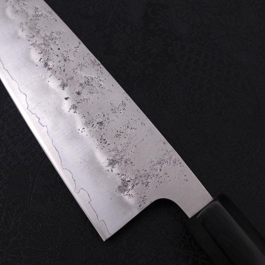 Santoku Silver Steel #3 Nashiji Buffalo Magnolia Handle 165mm-Silver steel #3-Nashiji-Japanese Handle-[Musashi]-[Japanese-Kitchen-Knives]