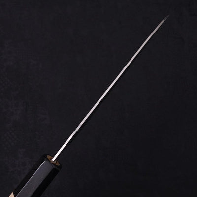 Santoku Silver Steel #3 Nashiji Buffalo Magnolia Handle 165mm-Silver steel #3-Nashiji-Japanese Handle-[Musashi]-[Japanese-Kitchen-Knives]