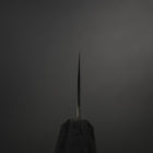 Santoku Silver Steel #3 Nashiji Damascus Black Ishime Urushi Handle 165mm-[Musashi]-[Japanese-Kitchen-Knives]