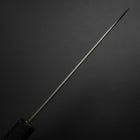 Santoku Silver Steel #3 Nashiji Damascus Black Ishime Urushi Handle 165mm-[Musashi]-[Japanese-Kitchen-Knives]