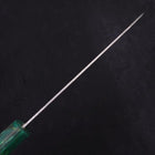 Santoku Silver Steel #3 Nashiji Ocean Green Handle 165mm (6.5”)-[Musashi]-[Japanese-Kitchen-Knives]